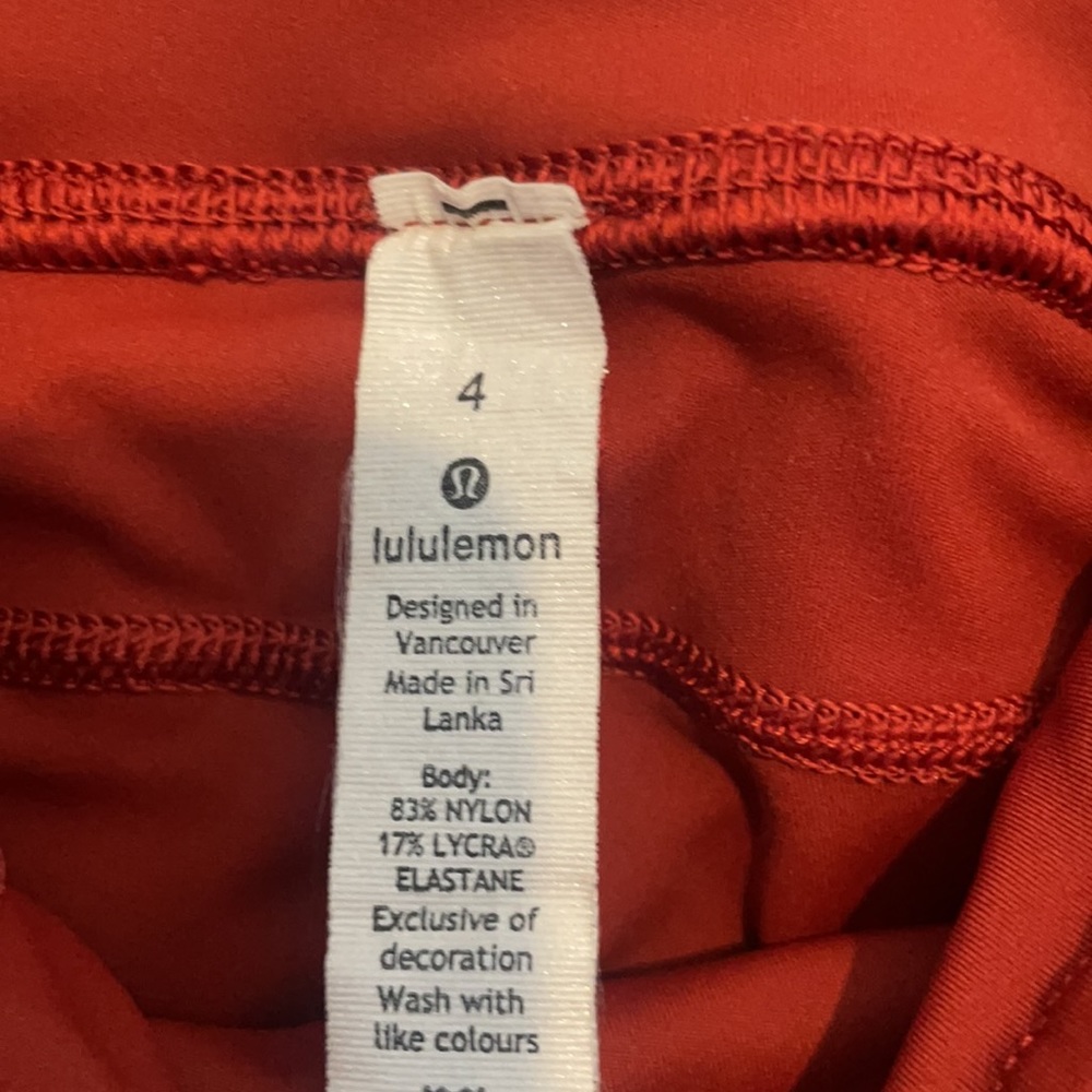 Lulu Lemon Running Pants In Rust Color - image 2